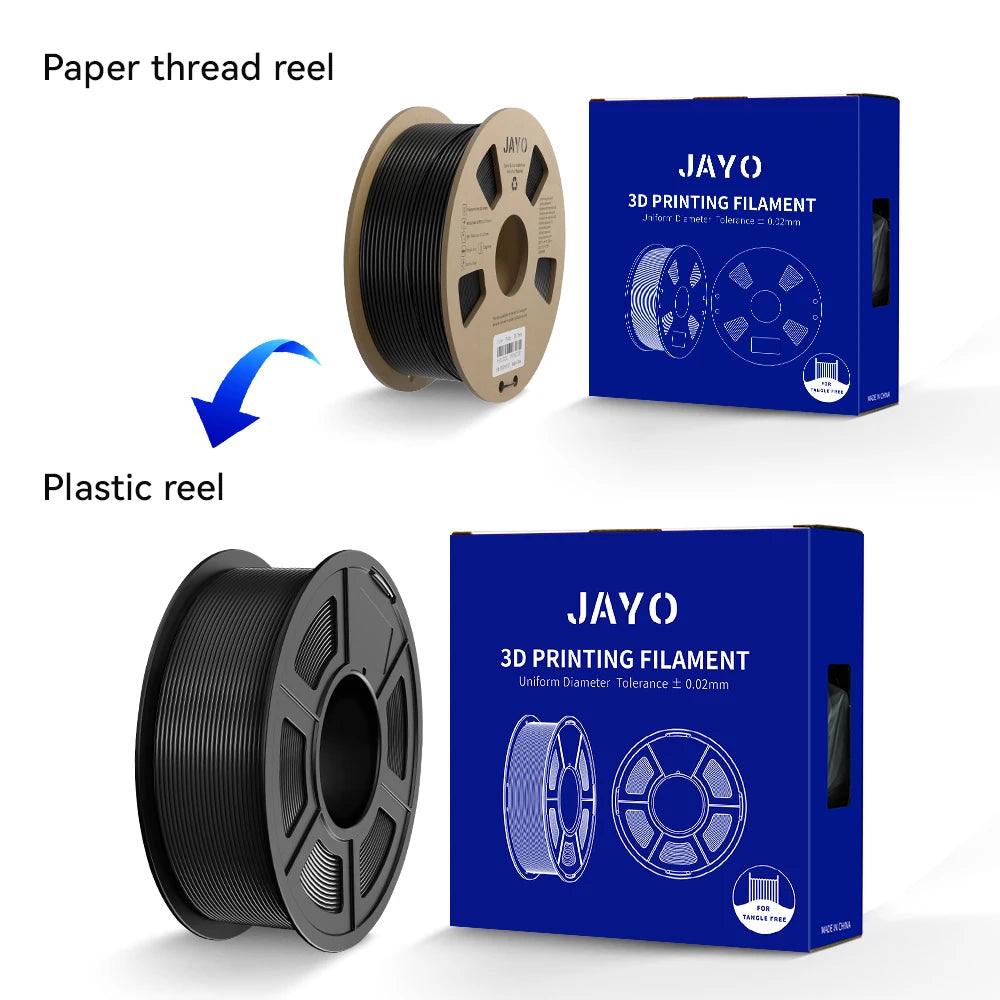 JAYO petg Filament 3d PETG 1.75mm 10Rolls Neatly Wound Toughness no bubbles 3D Printer Filament for FDM Muticolor 1.1KG /roll - trendingshoping.com