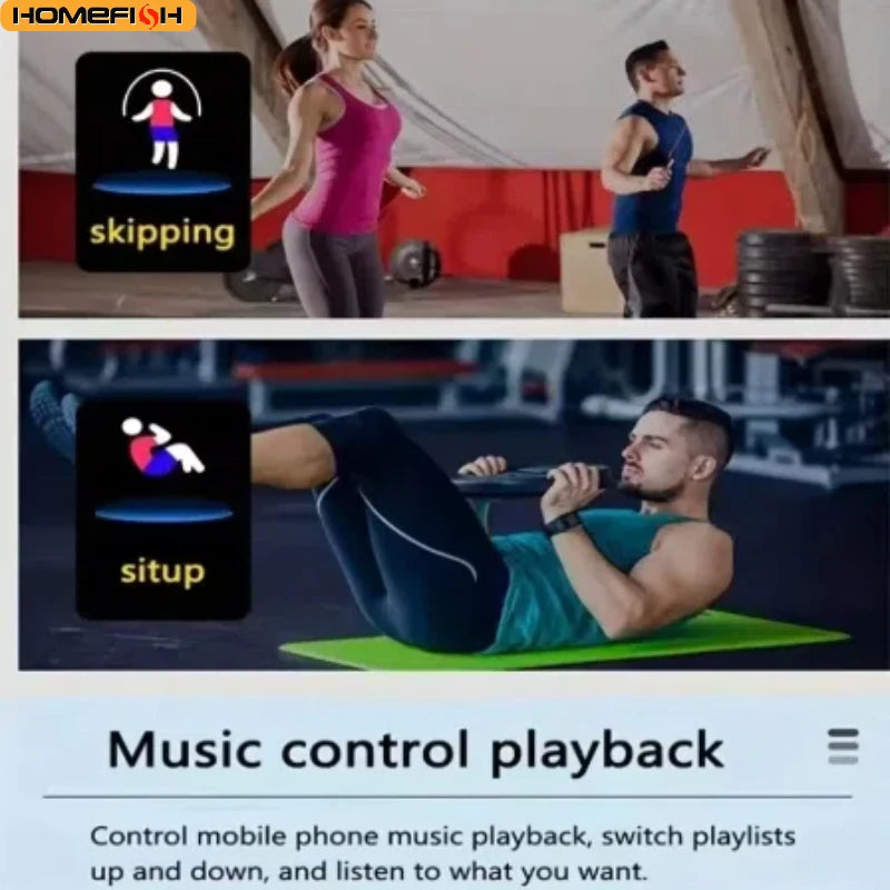 Multifunction Smart Watch for Men Women Kids – Message Reminder, Music Control, Sport Step & Calorie Tracker, D13/116Plus