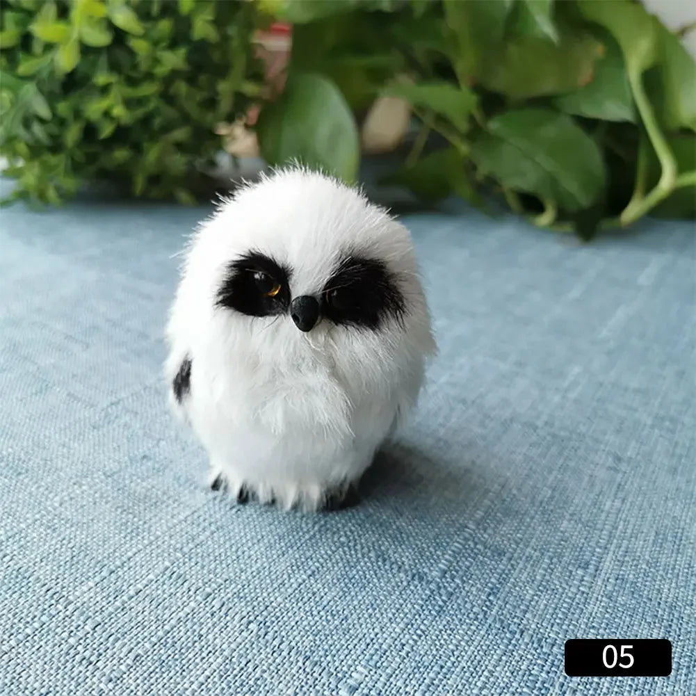 Simulation Owl Ornaments Plush Toys Cute Doll Artificial Fur Toy Christmas Tree Decor Pendant Christmas Gift For Kids Home Decor - trendingshoping.com