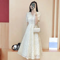 Women's Dress White Female Dresses Formal Occasion Midi Soft One-piece New in On Promotion Elegant Chic Fashion Summer 2025 Xxl