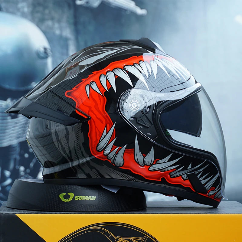 Racing Full Face Motorcycle Helmet DOT Approved Riding Helmet