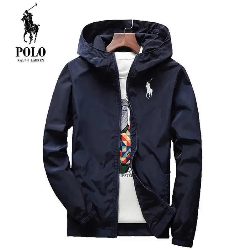 Men's Waterproof Hiking Jacket - Lightweight Hooded Sun Protection Windbreaker for Fishing, Running & Outdoor Sports