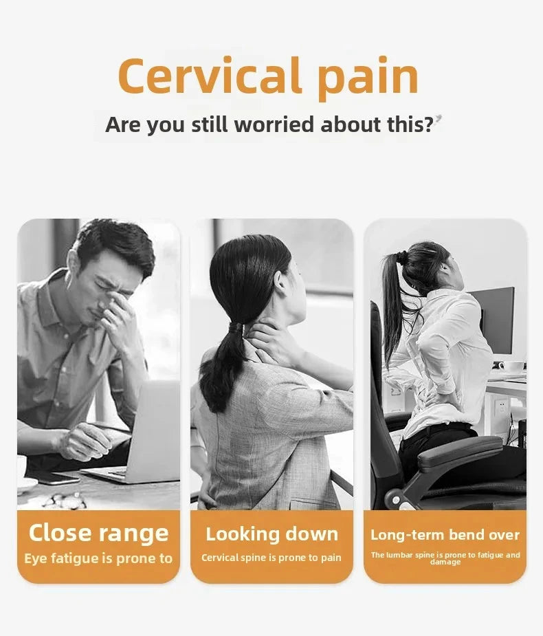 Laptop Stand for Desk Metal Computer Riser Heavy Stable Holder Ergonomic Laptops Elevator for 12-17.3 Inches Notebook Computer - trendingshoping.com