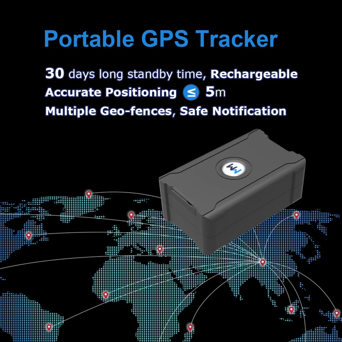 30 Days Long Last Car GPS Tracker Safe Fences No APN Setting Tracking Locator with First Use 20 Percent OFF Service Charge - trendingshoping.com