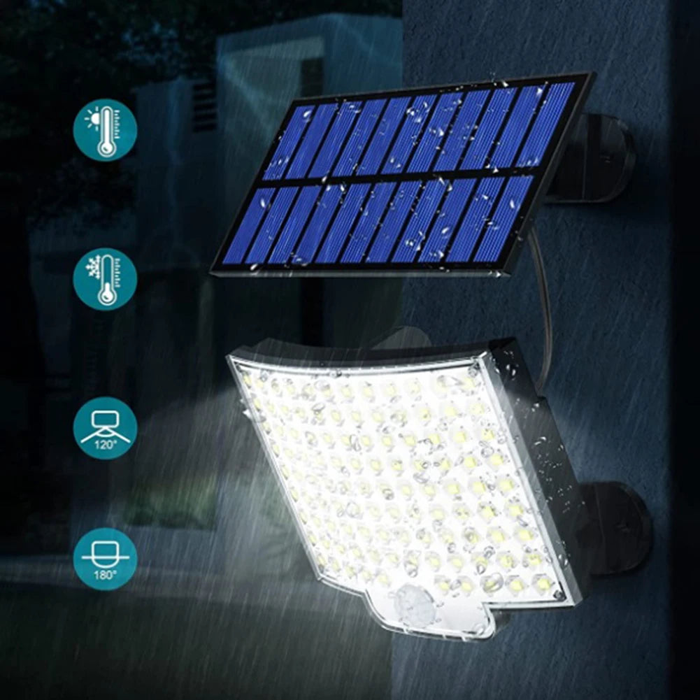 LED Solar Split Wall Lamp 3 Mode Waterproof Motion Sensor Lamp Security Outdoor Street Lighting Solar Lamp for Garden Wall Light - trendingshoping.com