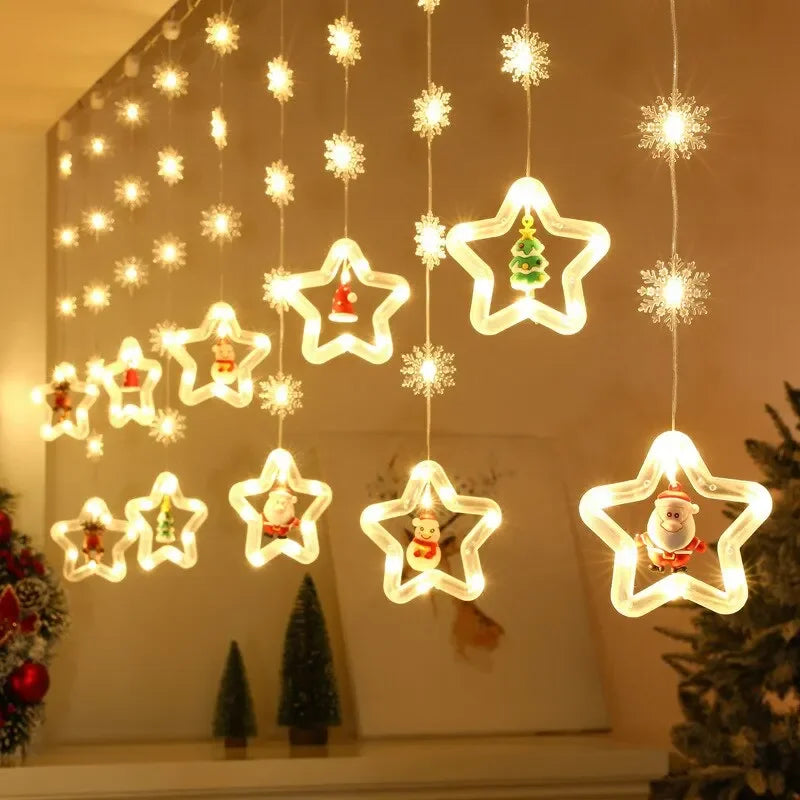 Christmas Wish Ball LED Fairy Curtain Light String Wedding Holiday Garland Lamp