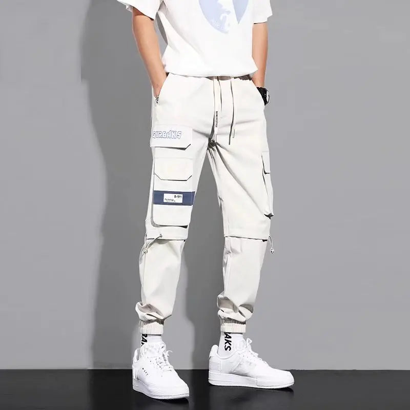 Men’s Multi-Pocket Cargo Joggers - Loose Fit Spring/Summer Tactical Pants