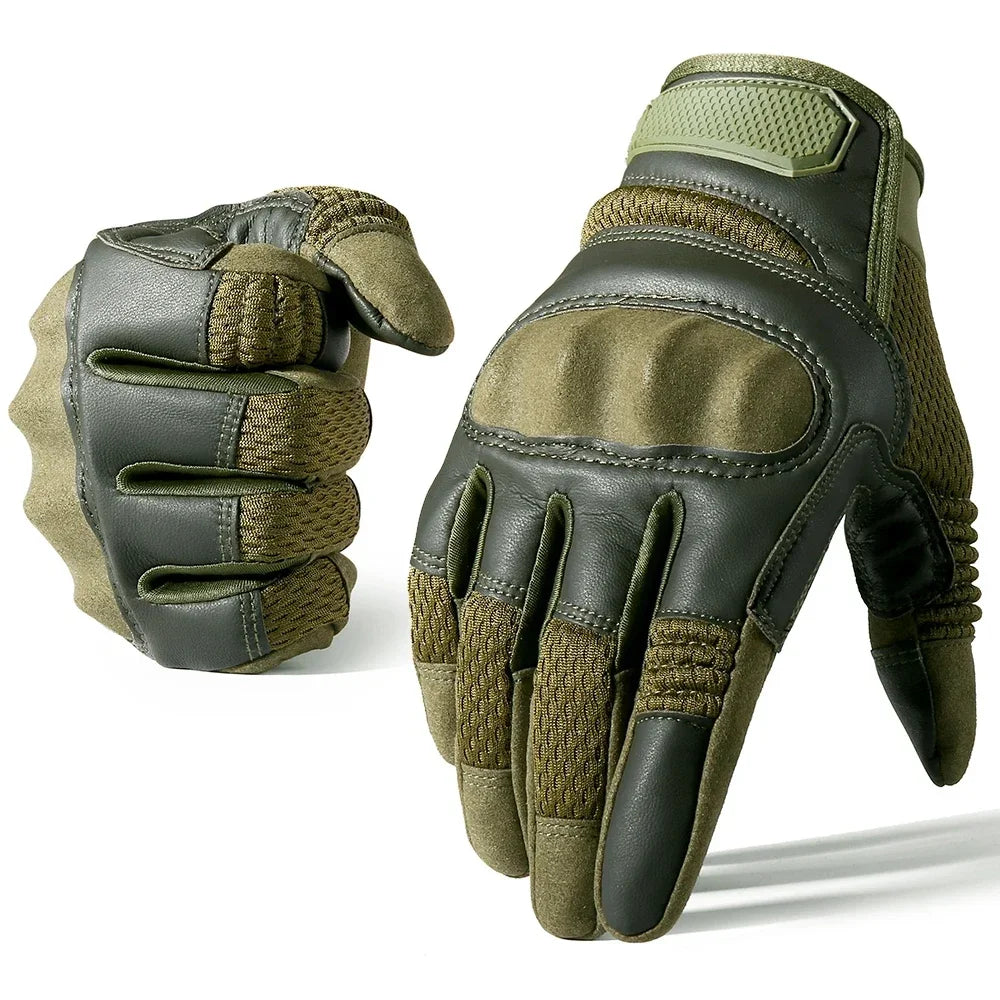 PU Leather Tactical Gloves Cycling Outdoor Touch Screen Sports Gloves