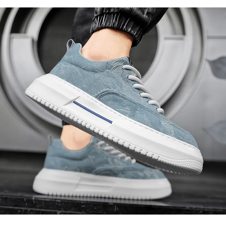 Men’s Casual Platform Sneakers | Breathable Non-Slip Sports Shoes 2025