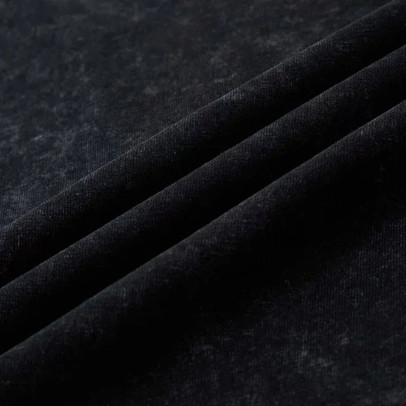 Men’s Oversized Gym T-Shirt Short Sleeve O-Neck Fitness Washed Acid Look Top High Quality 2025 Style