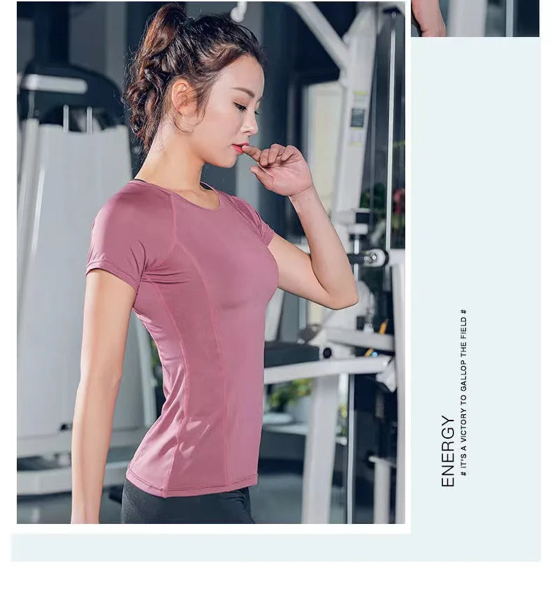 Women's Seamless Long Sleeve Yoga Top - Thumbhole Slim Fit Gym Shirt