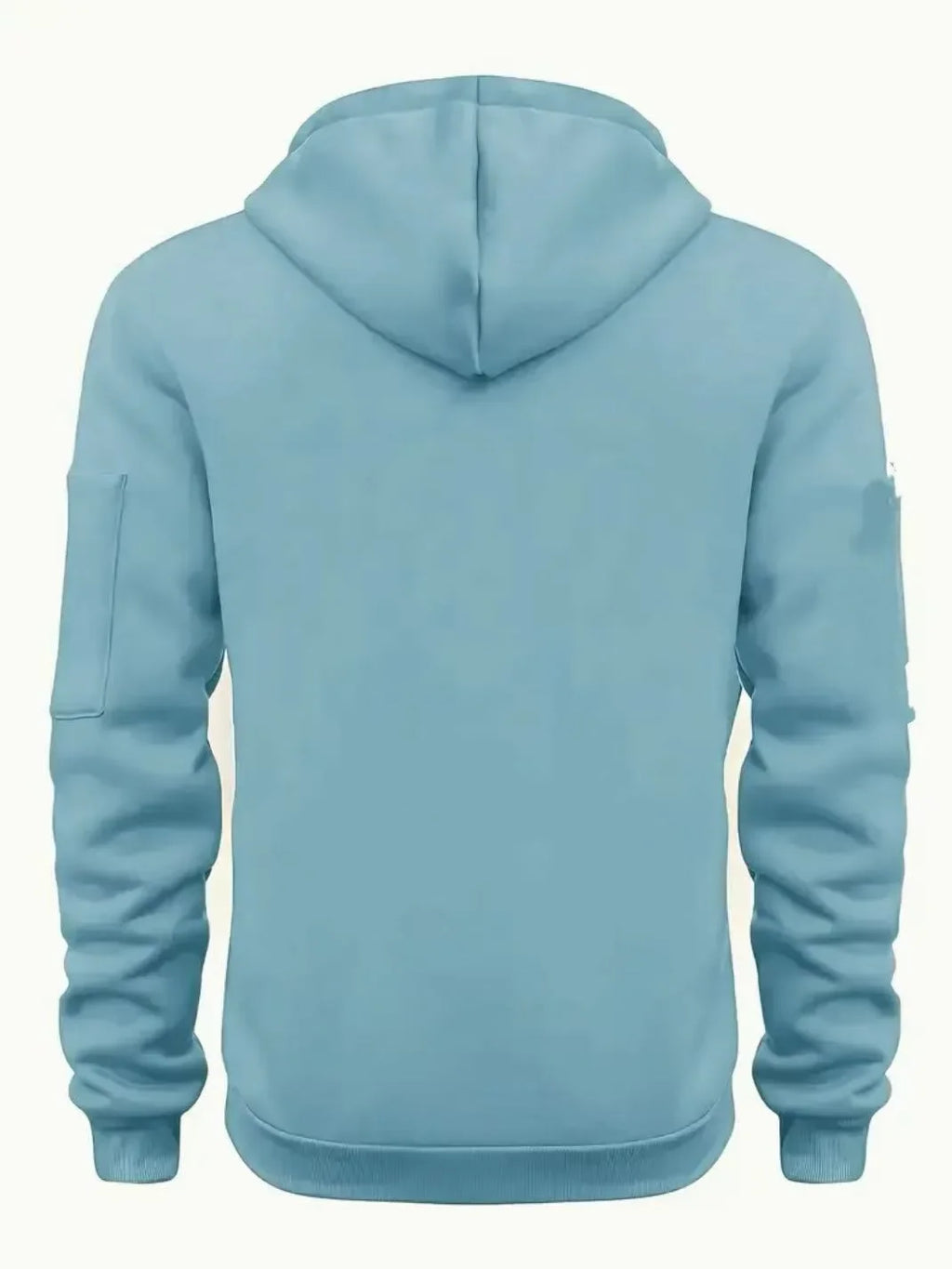 Men’s Winter Warm Zip Hoodie – Casual Sweatshirt with Side Pockets for Outdoor Sports