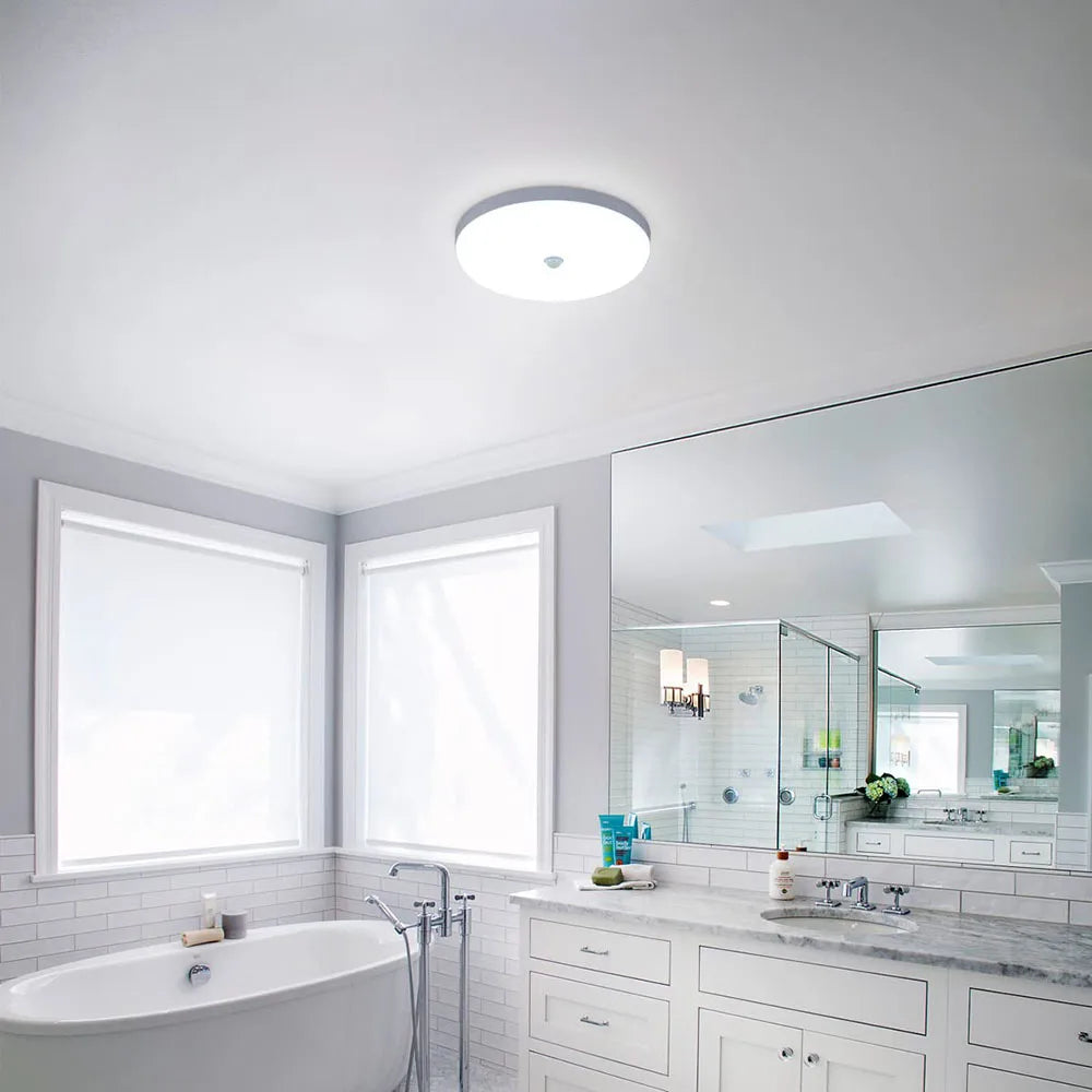 Smart Home LED Ceiling Light With PIR Motion Sensor 20W 30W AC Indoor Lamp For Room Hallway Corridor