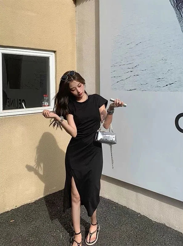 White Dresses for Women 2025 Woman Dress Clothes Midi X New in Chic and Elegant Pretty Cheap Casual Y2k Outfits Harajuku