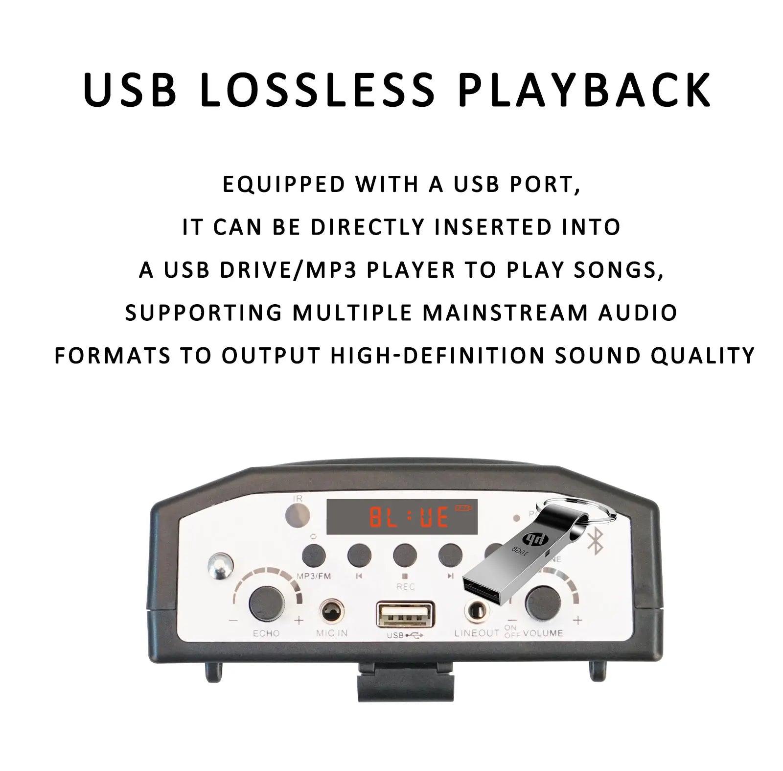 Speaker for Teachers Loudspeaker Microphone Portable Voice Amplifier Mini Wired Audio Natural Stereo Sound Speech