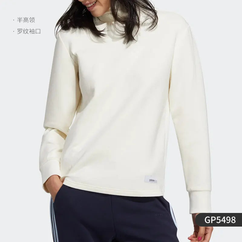 GP5498 Women's High Neck Performance Hoodie - Thick Micro-Elastic Sport Pullover - Thermal Athletic Knitwear for Women