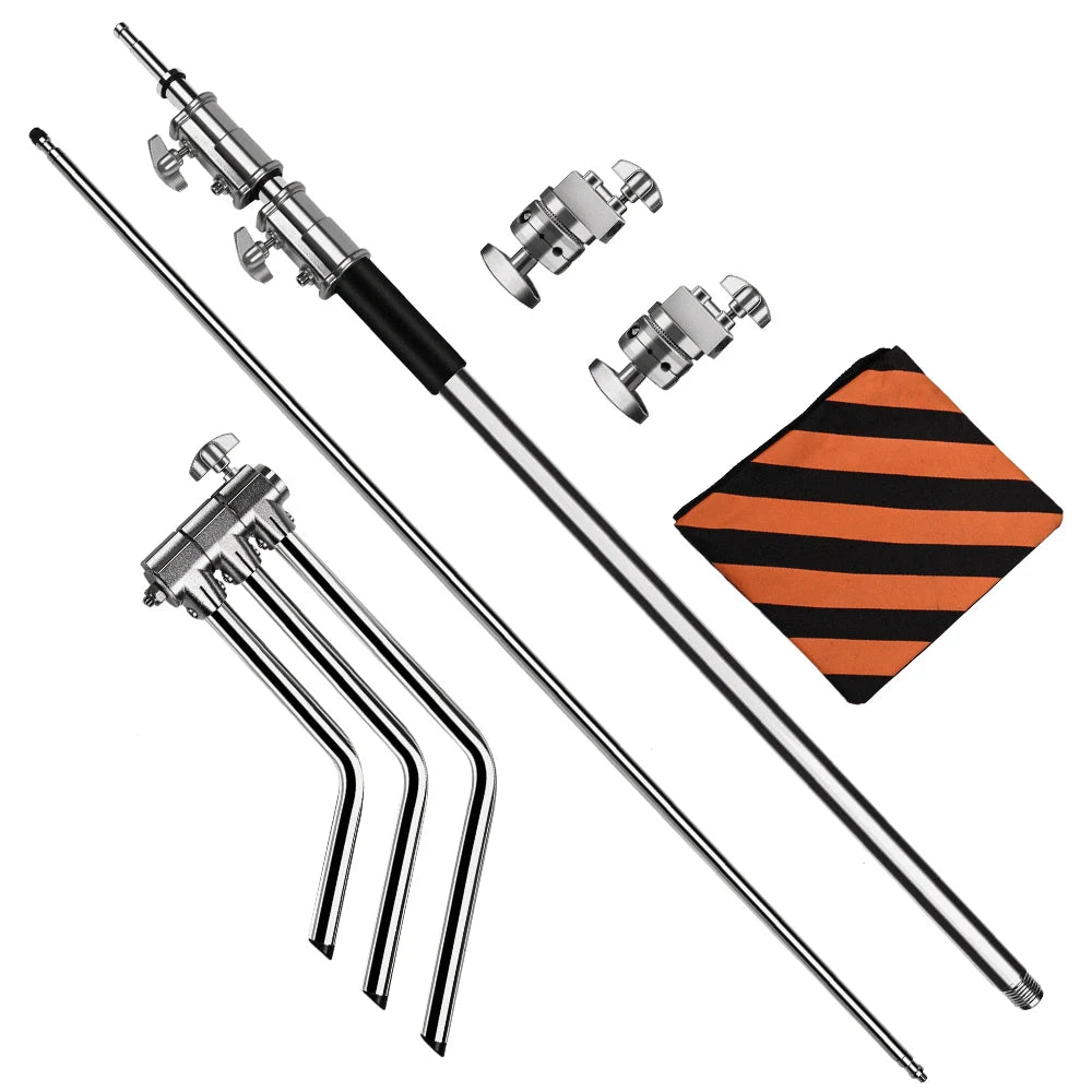 Photography Light Stand C-Stand Adjustable Metal Tripod for Studio Softbox