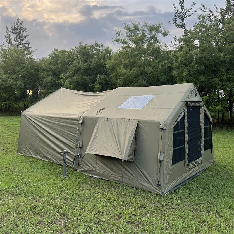 Inflatable Camping Air Tent Portable Outdoor Fabric Large High Quality House Tent 8 Point 2 Square Meters