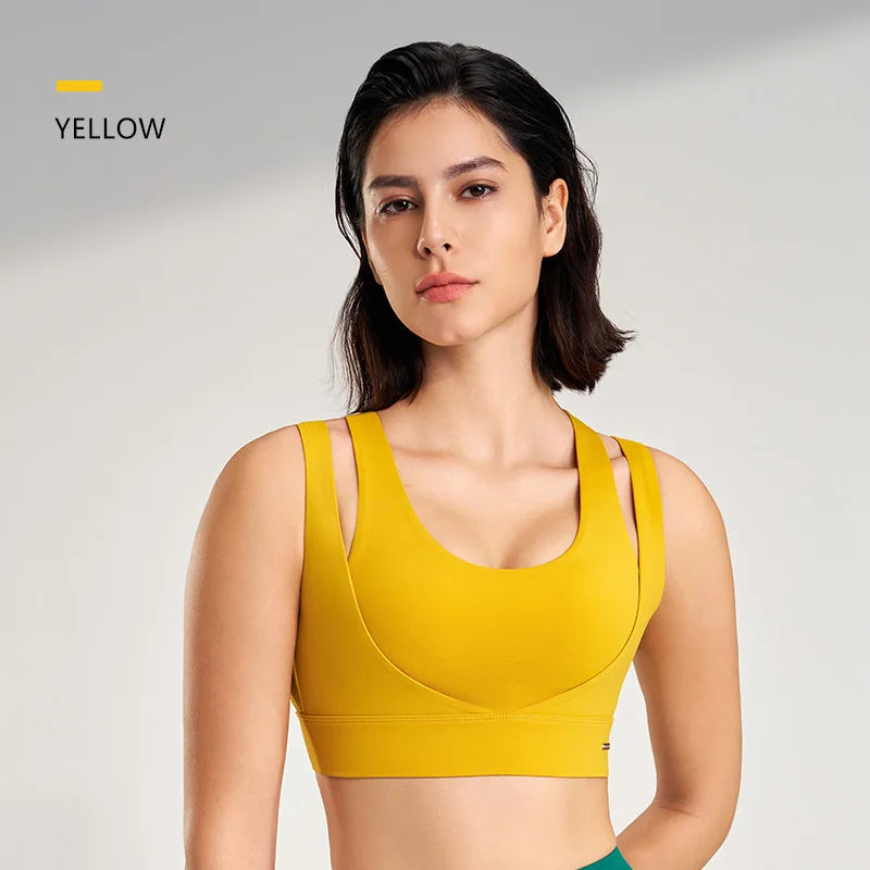 Women’s Sports Top Gym Tank Supportive Sports Bra High Elasticity Fitness Crop Top