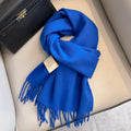 Winter Narrow Scarf 28 Color 100% Wool Scarf Hot Selling Solid Color Scarf Men's and Women's Universal Warm and Cold proof Scarf - trendingshoping.com