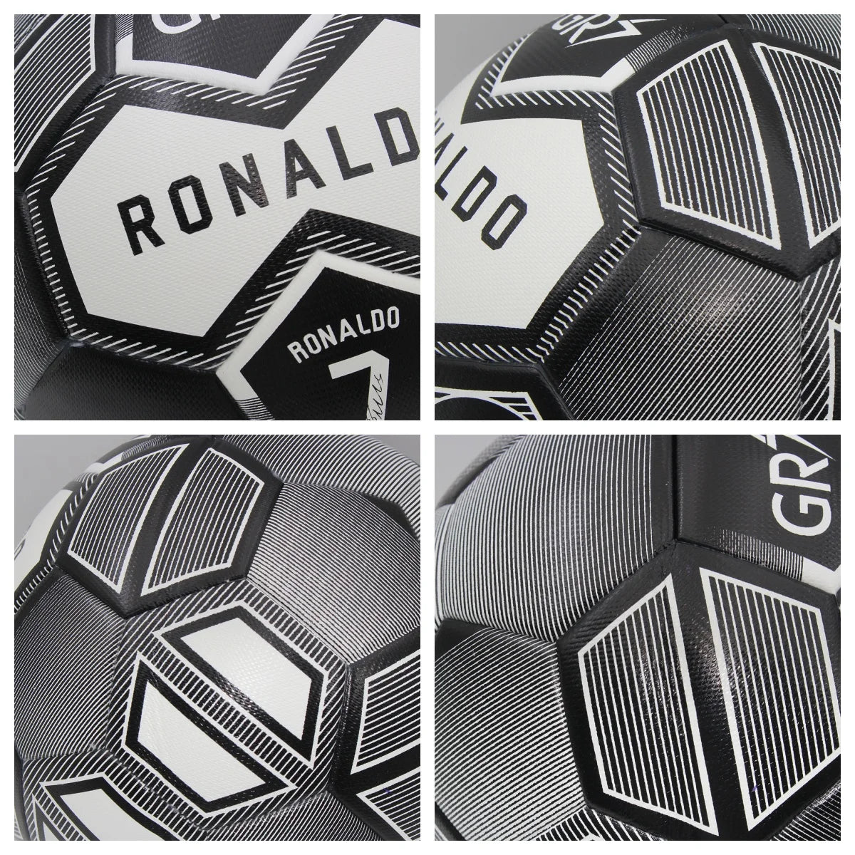 CR7 Soccer Balls Standard Size 5 PU Material Seamless Goal Team Outdoor Match Game Football Trainings