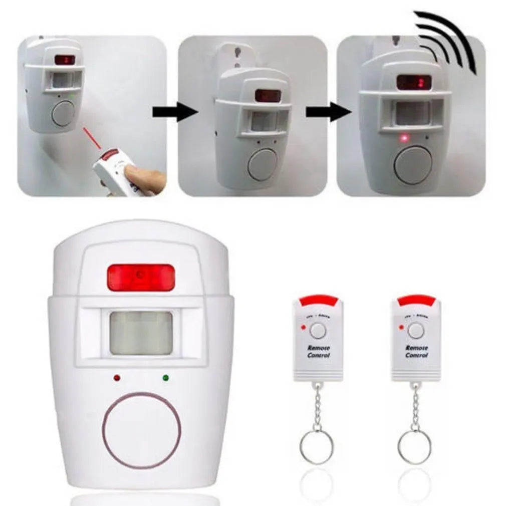 Smart Wireless Home Security Alarm System With Infrared Motion Sensor Two Remote Controls Anti Theft Alert