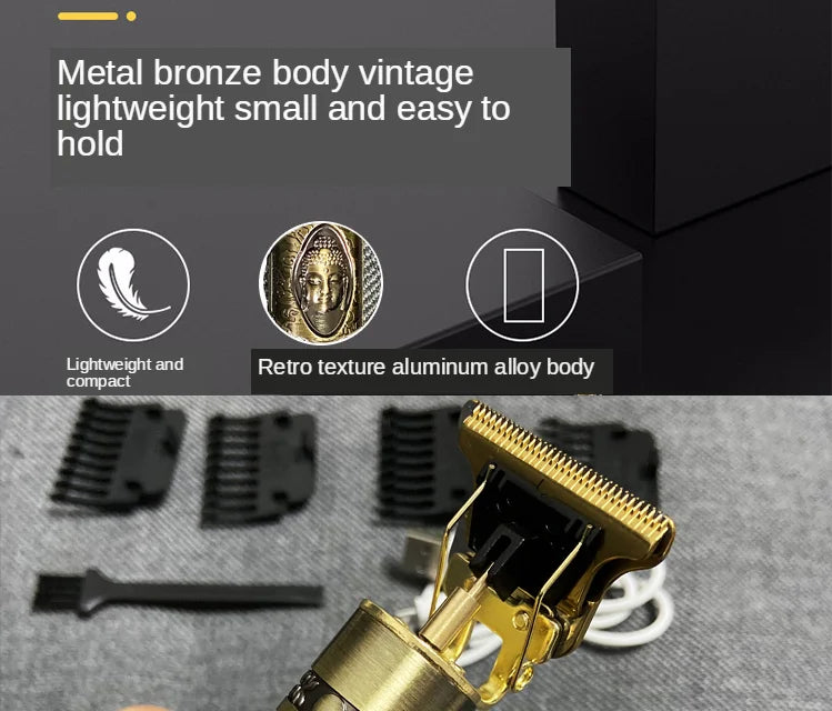 T9 Hair Clipper Repair Beard Shaving Body Hair Trimmer Clippers Electric Machine Men Haircut Machine 0mm Barber Shaver - trendingshoping.com