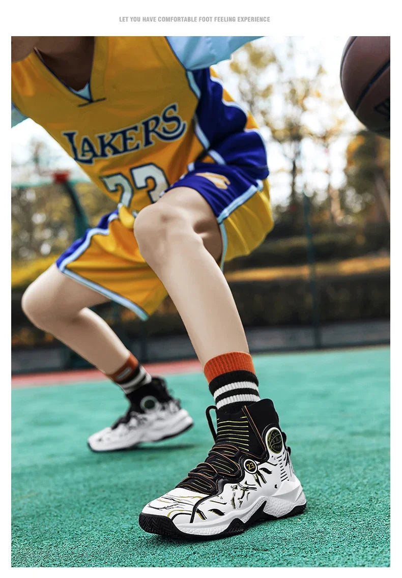2025 Men’s Basketball Sneakers | Anti-Skid Cushioning Sports Shoes for Training & Casual Wear