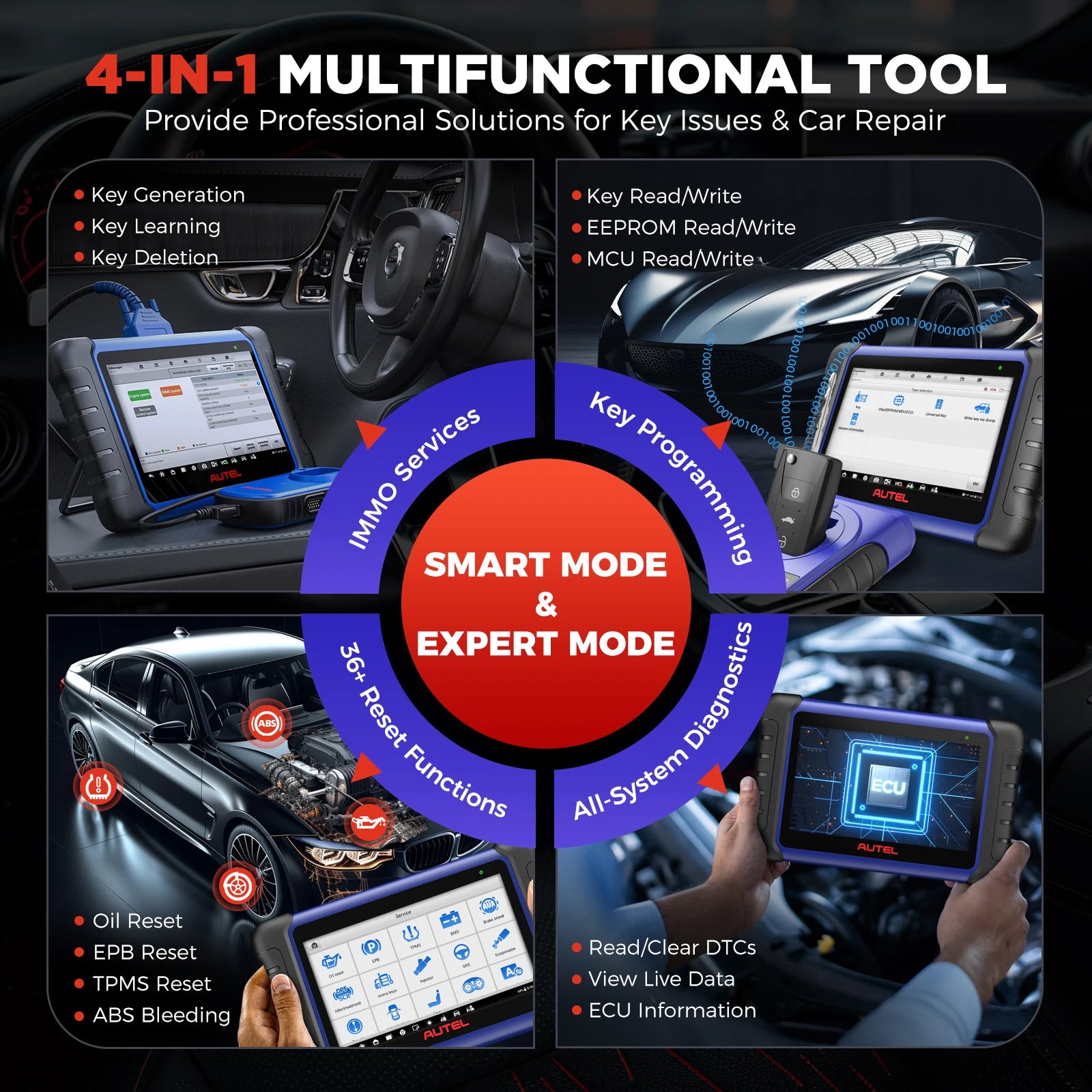 Autel MaxiIM IM508S XP400 PRO OBD2 Automotive Scanner IMMO Key Programming Diagnostic Tools For All Cars All-in-One Programmer - trendingshoping.com