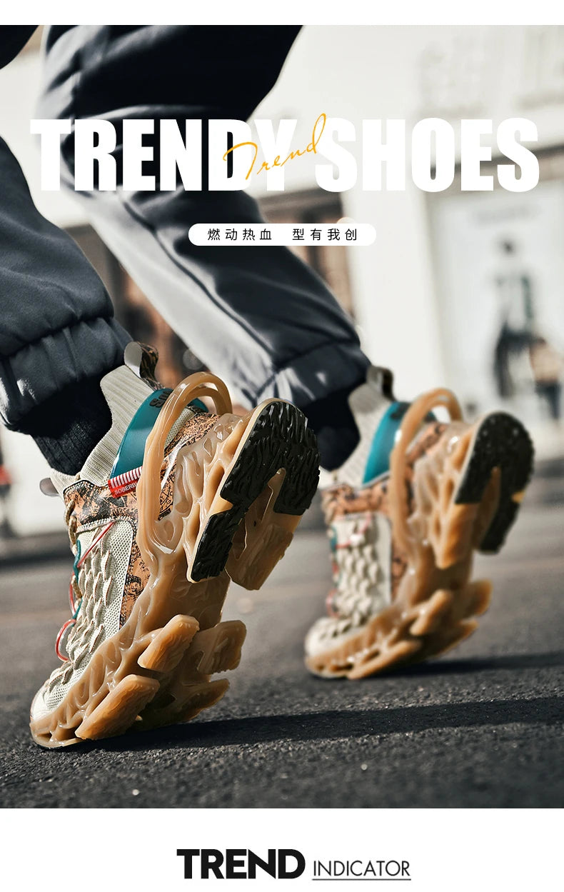 Elite Racer Series - Luxury Breathable Performance Sneakers - Men's Urban Fashion Trainer - SKU-CODE