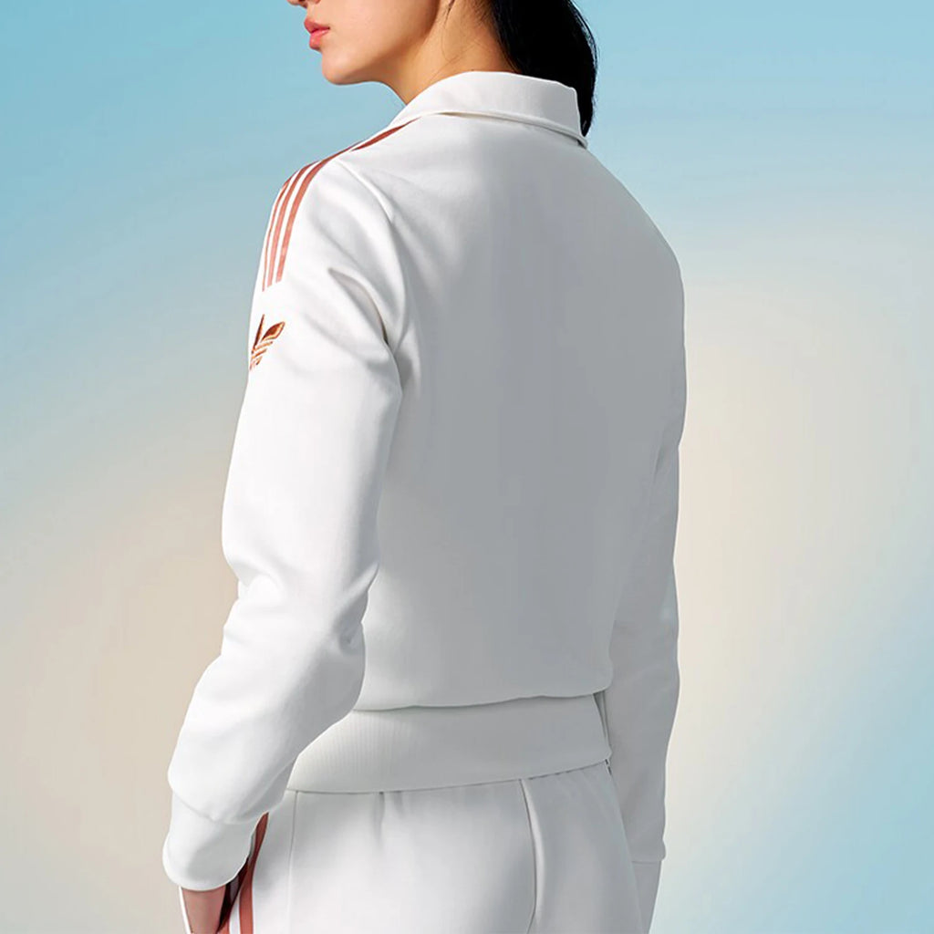 Premium Retro Sportswear Women's Fashion Jacket - Vintage Casual Stand Collar Outerwear - High-End Striped Sleeve Windbreaker JI7538