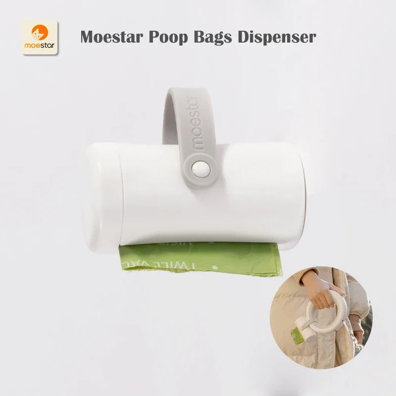 Pet Leash Poop Bag Dispenser Extension Belt with Bags