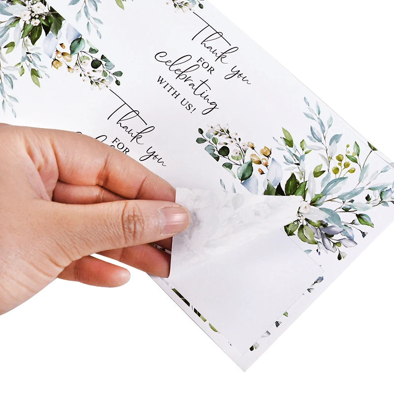 30Pcs Thank You for Celebrating with Us Labels Water Bottle Stickers for Wedding Bridal Shower Decoration Jungle Birthday Party