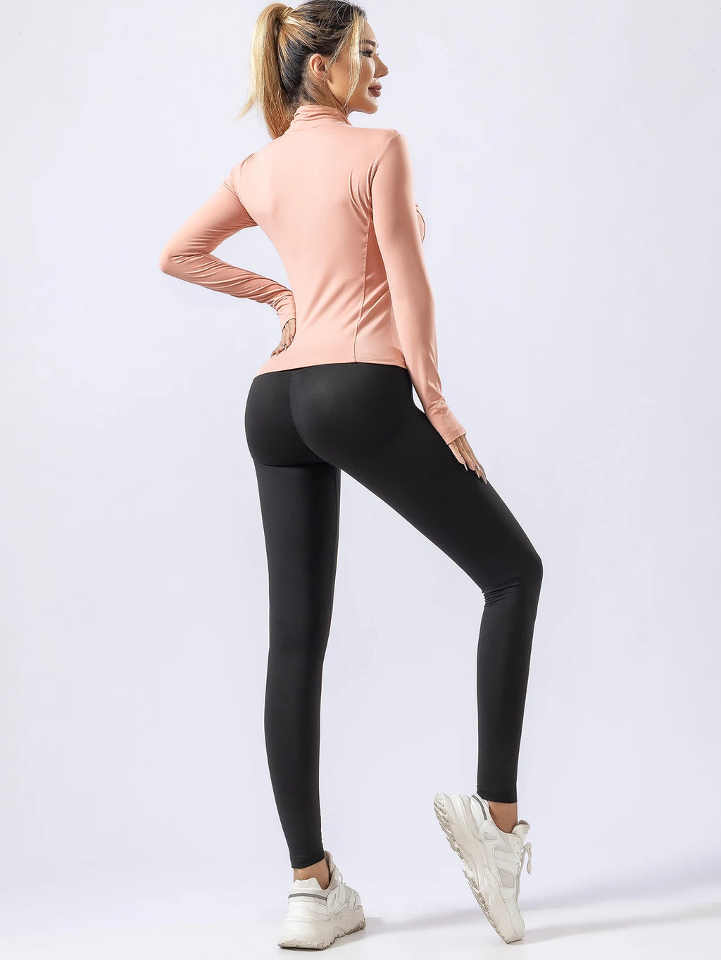 Women’s Premium Long Sleeve Yoga Set - Thermal Quick-Dry Gym Outfit