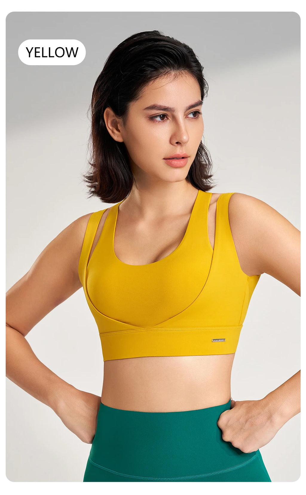 Women’s Sports Top Gym Tank Supportive Sports Bra High Elasticity Fitness Crop Top