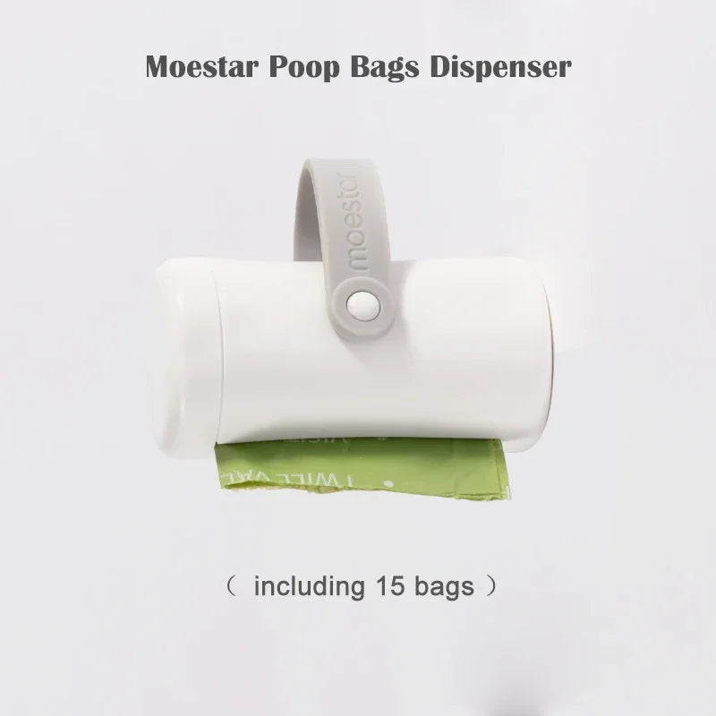 Pet Leash Poop Bag Dispenser Extension Belt with Bags