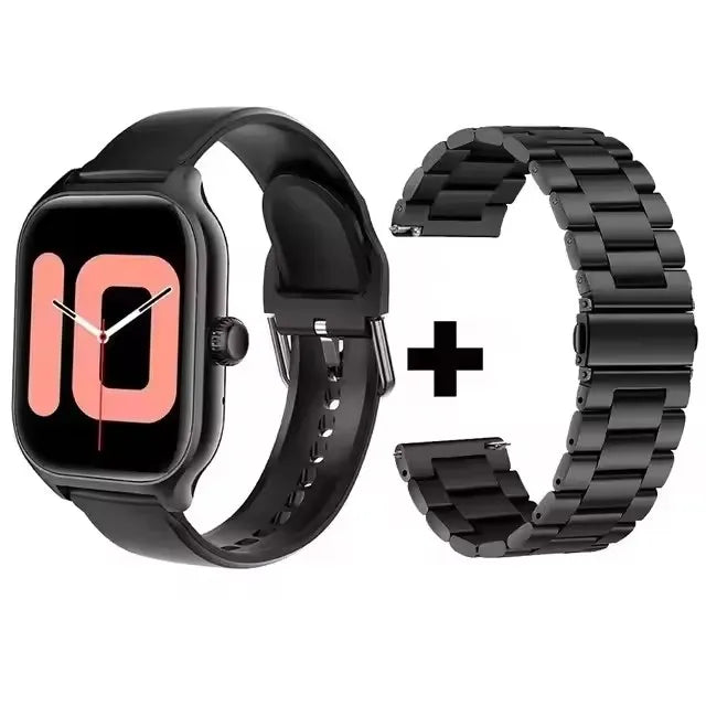 1.83'' Smart Watch for Android & iOS – HD Display, Bluetooth Call, Message Alerts, Music, Sports Modes for Men & Women Gift