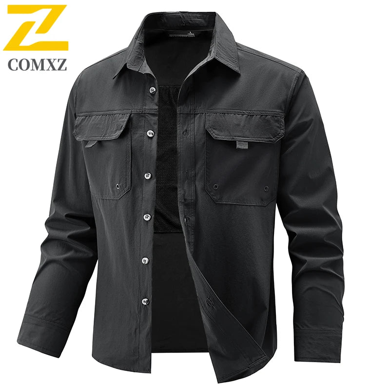 Men’s Breathable Long Sleeve Work Shirt