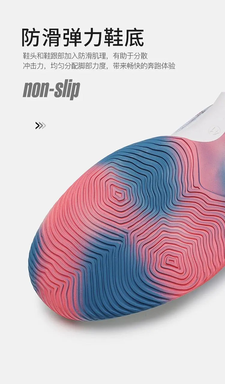 High Top Basketball Shoes for Couples | Air Cushion Athletic Sneakers – Wear Resistant & Breathable