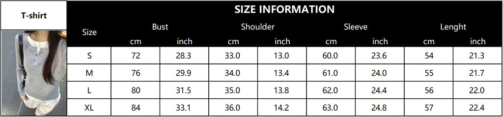 Women’s Solid Color Slim Fit Long Sleeve T-Shirt 2025 Autumn Casual Top