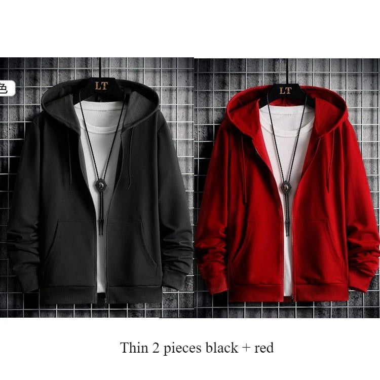 Men Oversized Big and Tall Winter Hoodie – Fleece Insulated Heavy Thermal Zip Front Jacket 2025