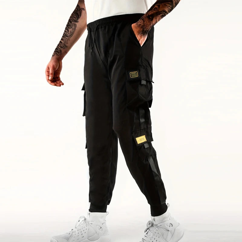 Men’s Multi-Pocket Cargo Joggers - Loose Fit Spring/Summer Tactical Pants