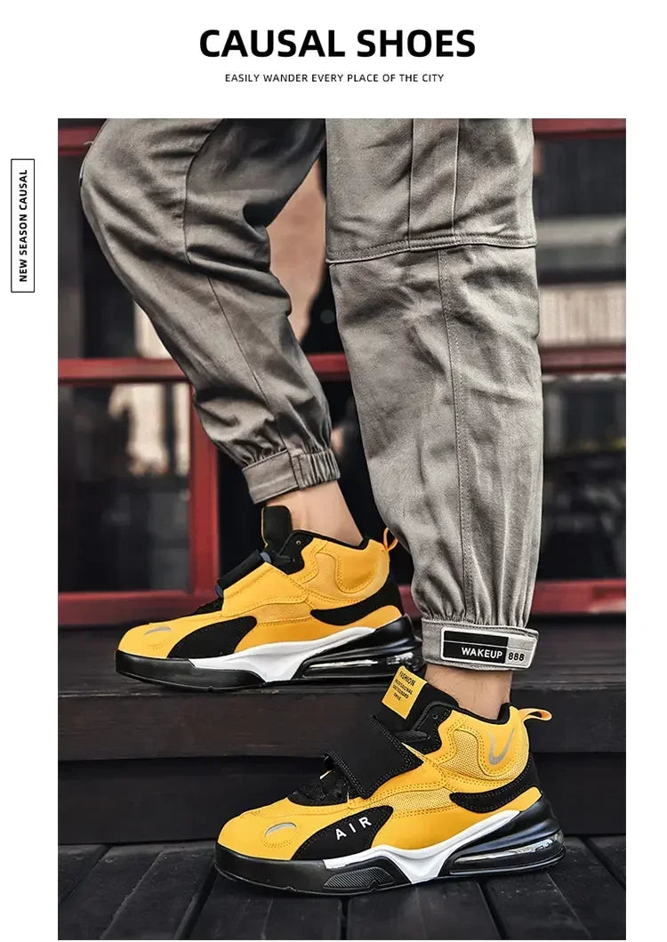 2025 Air Cushion Basketball Sneakers | Breathable Men & Women Outdoor Training Shoes