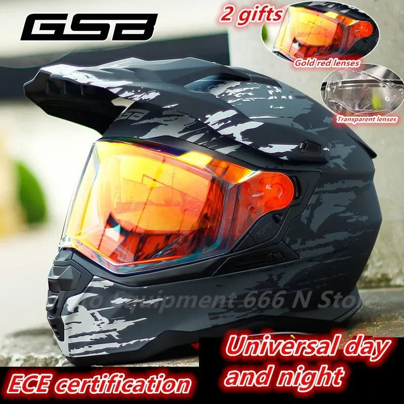 Gsb Motocross Helmet Men Full Face Moto Helm xp-22 Motorcycle Helmet Cross Downhill Off-road Helmet Men Casco Moto ECE Approved