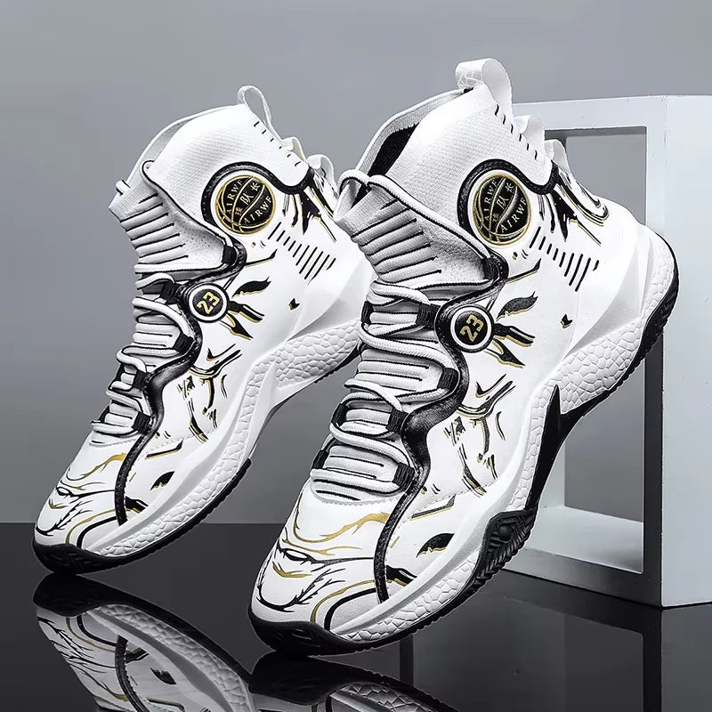2025 Men’s Basketball Sneakers | Anti-Skid Cushioning Sports Shoes for Training & Casual Wear