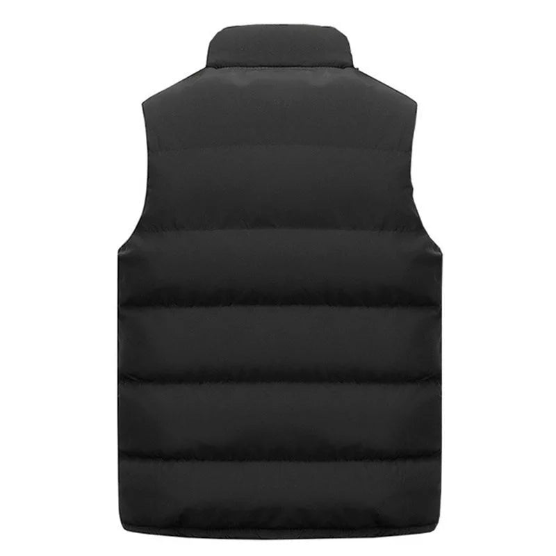 Men Winter Vest Jacket Sleeveless Waterproof Outerwear