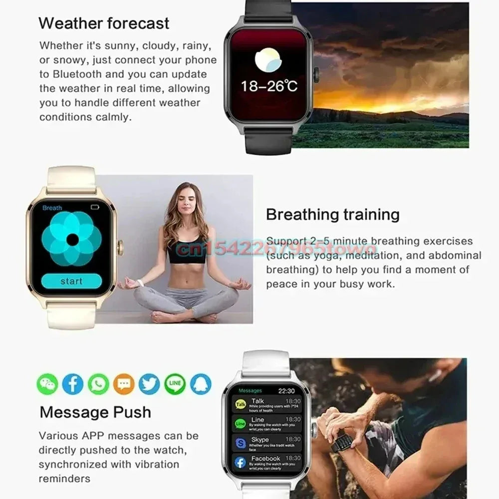 1.83'' Smart Watch for Android & iOS – HD Display, Bluetooth Call, Message Alerts, Music, Sports Modes for Men & Women Gift - trendingshoping.com