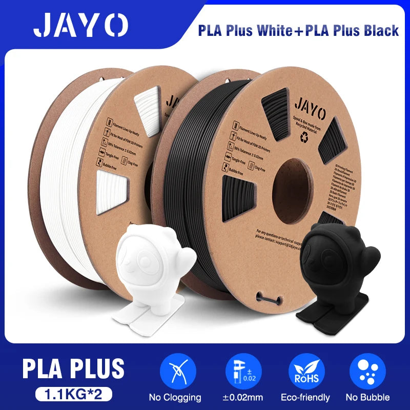 JAYO PETG/PLA/SILK/PLA Meta/PLA+/ABS 2Rolls 3D Printing Filament 1.75MM Children Creative Model Material For 3D Pen Filament - trendingshoping.com
