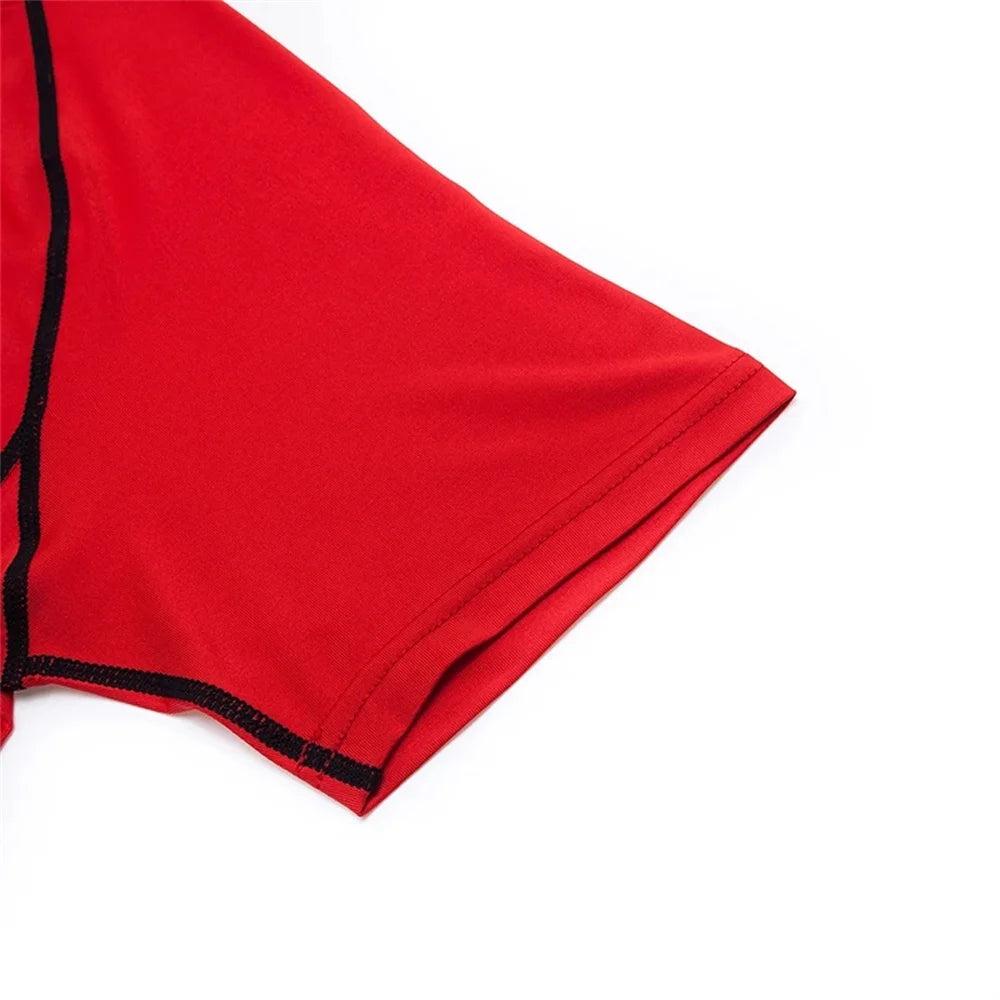 Men’s Short Sleeve Compression Running Tee - Breathable Gym Fitness & Athletic tshirt