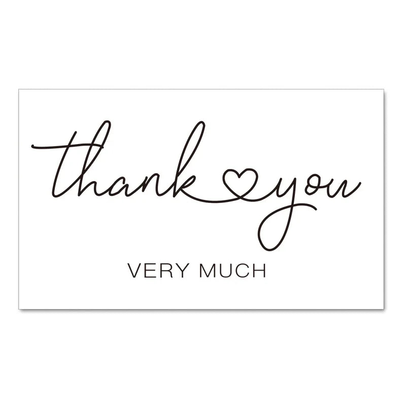 50pcs Thank You For Your Order Card Custom Write Your Business Card Small Business Gifts Decoration Goods Follow Card
